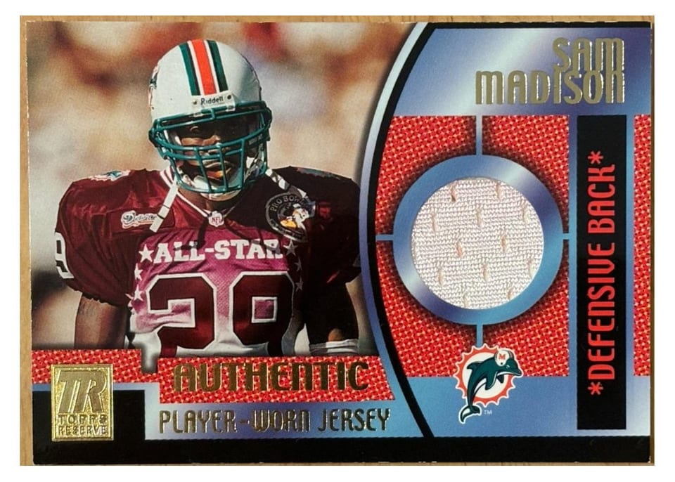 2001 Topps Reserve Jersey Sam Madison #TRR-SM card