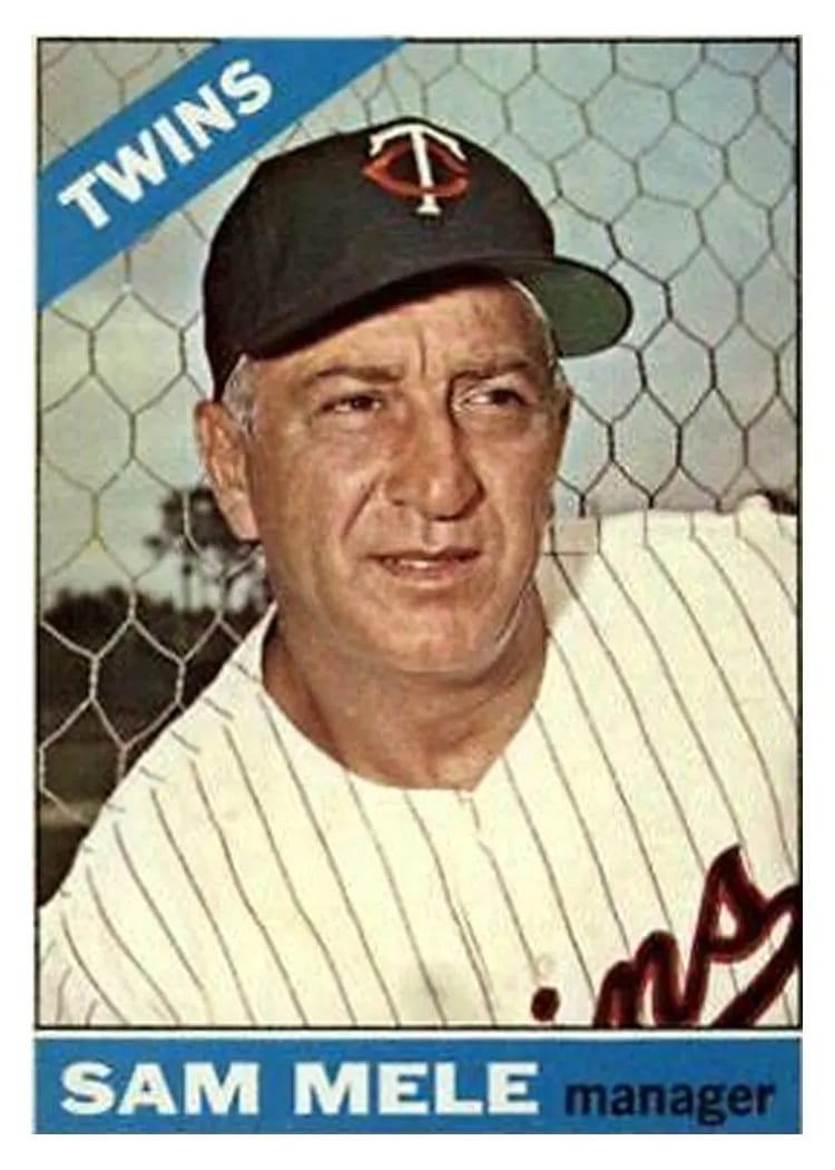 1966 Topps Sam Mele #3 card