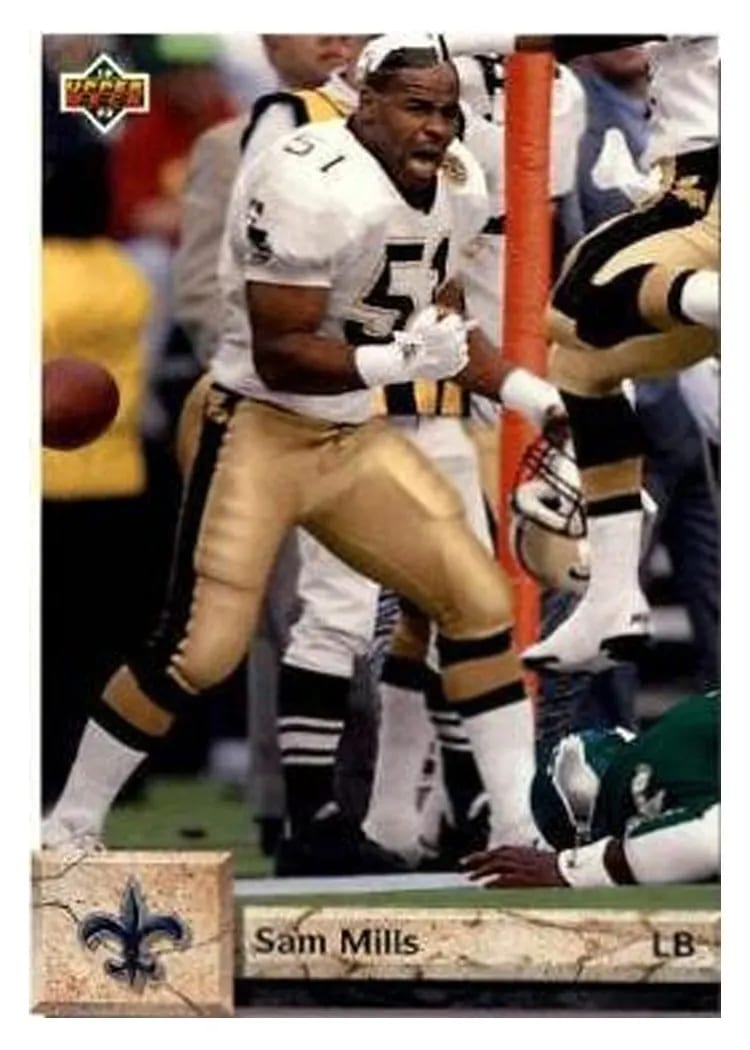 1992 Upper Deck Sam Mills #219 card