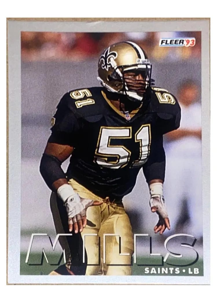 1993 Fleer Shell FACT Sam Mills #20 card