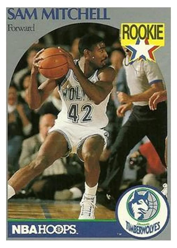 1990 Hoops Sam Mitchell #188 card