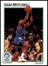 1991-92 Hoops Base Set Sam Mitchell #127 card