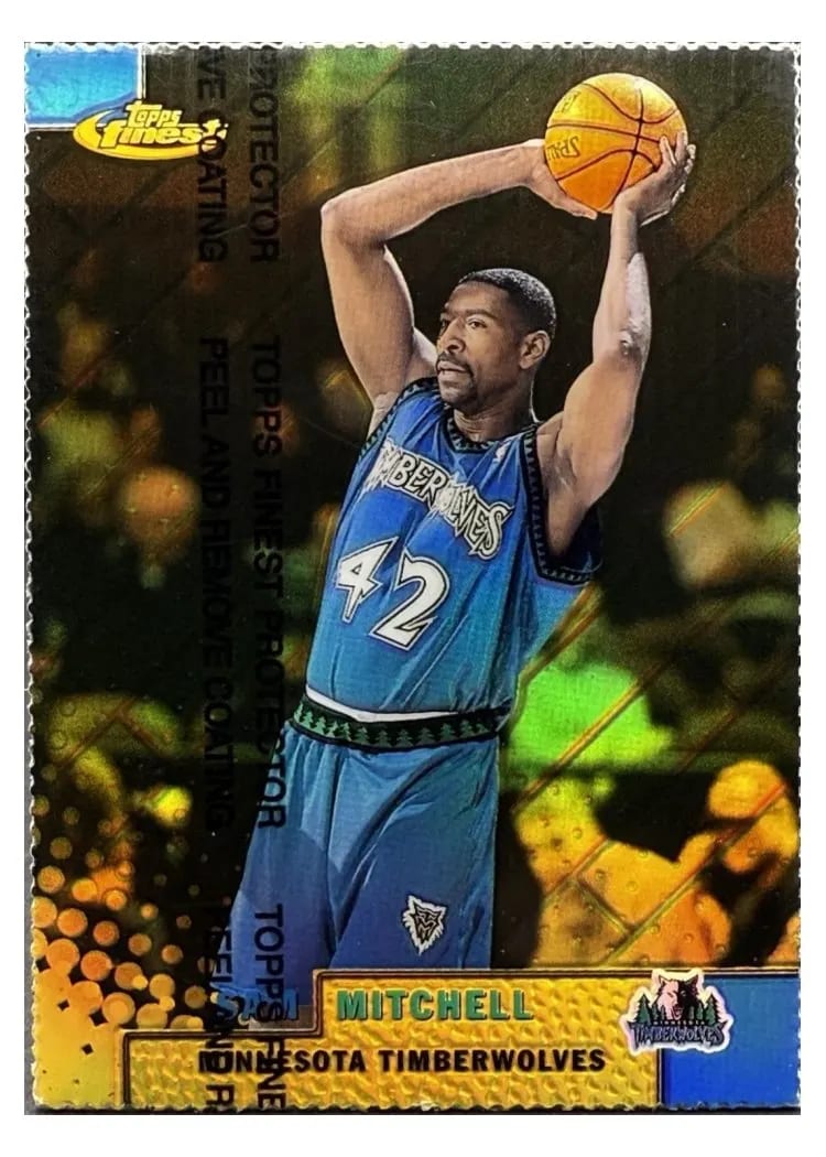 1999 Finest Sam Mitchell Gold Refractor #20 card