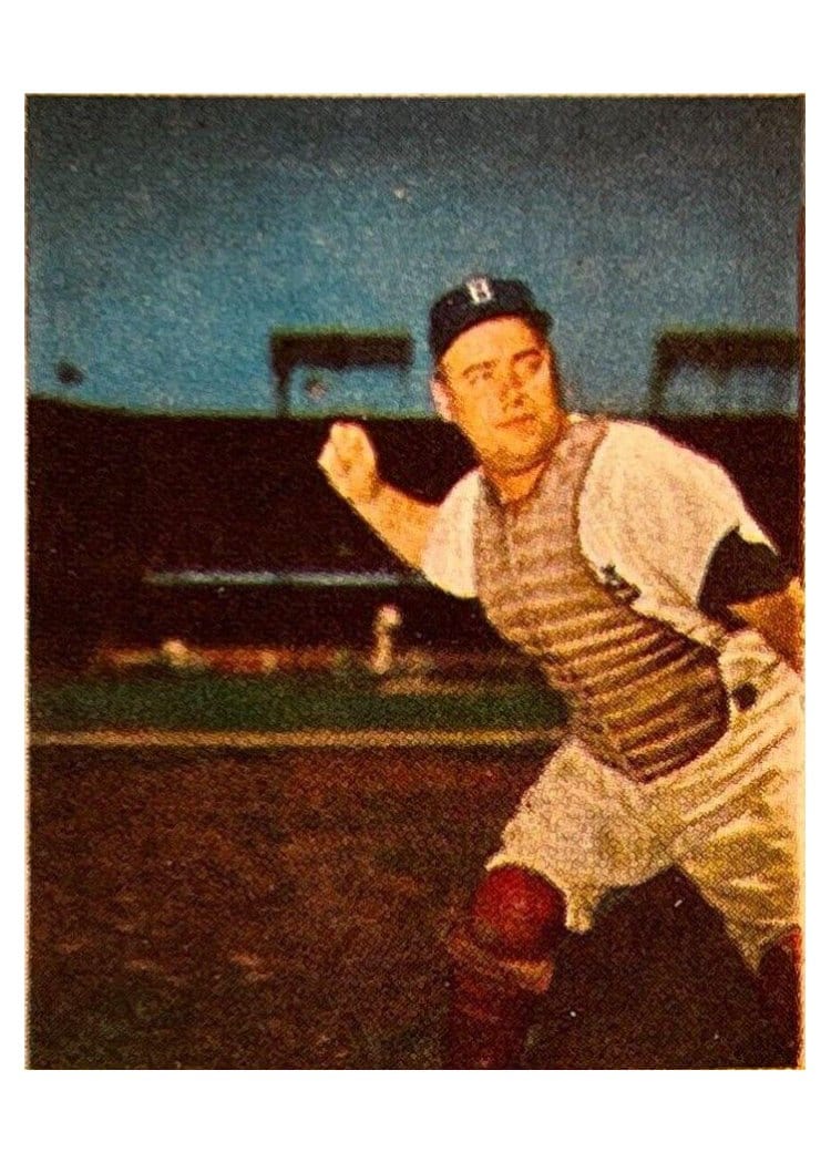1949 Eureka Sportstamps Sam Narron #45 card