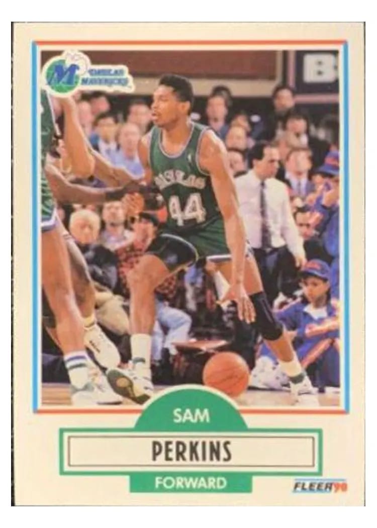1990 Fleer Sam Perkins #43 card