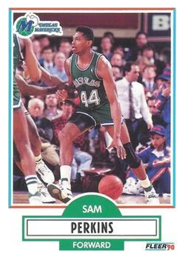 1990 Fleer Sam Perkins #43 card