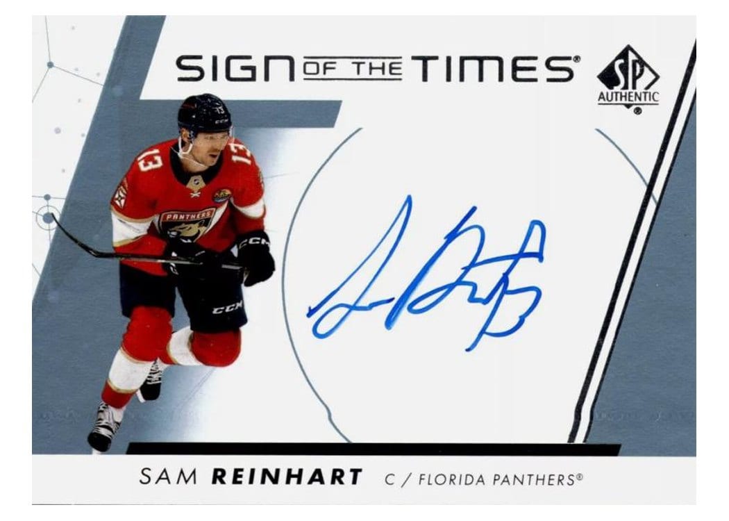 2023-24 SP Authentic Sign of the Times Auto Sam Reinhart #SOTT-SR card