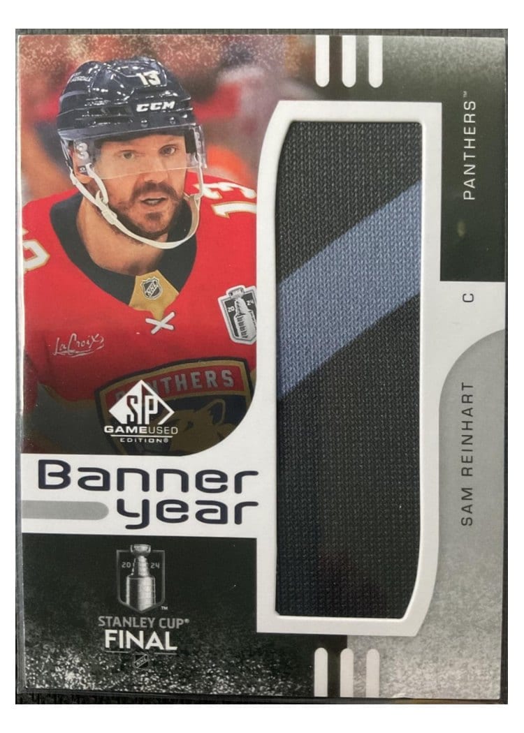 2024-25 SP Game Used 2024 Stanley Cup Finals Banner Year Relics Sam Reinhart #BYSC-SR card
