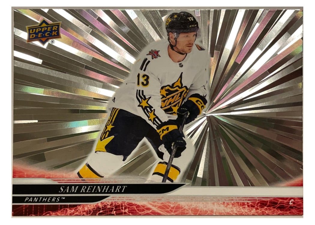 2024-25 Upper Deck Base Set Sam Reinhart Outburst Silver #672 card