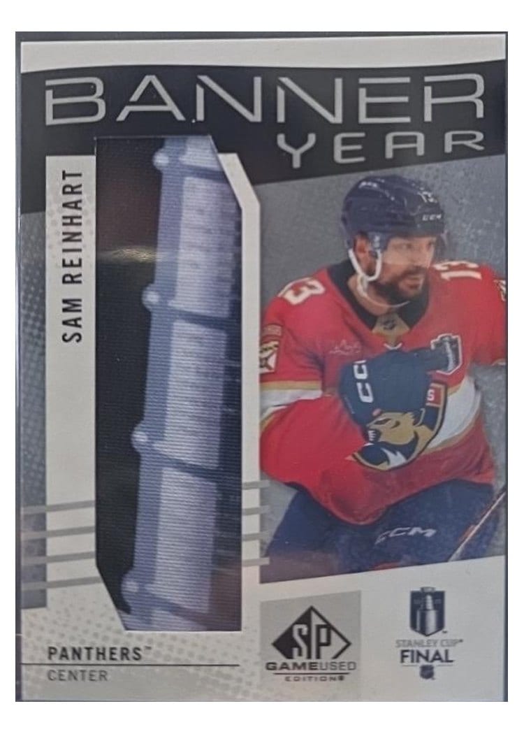 2025-26 SP Game Used 2025 Stanley Cup Finals Banner Year Relics Sam Reinhart #BYSC-SR card