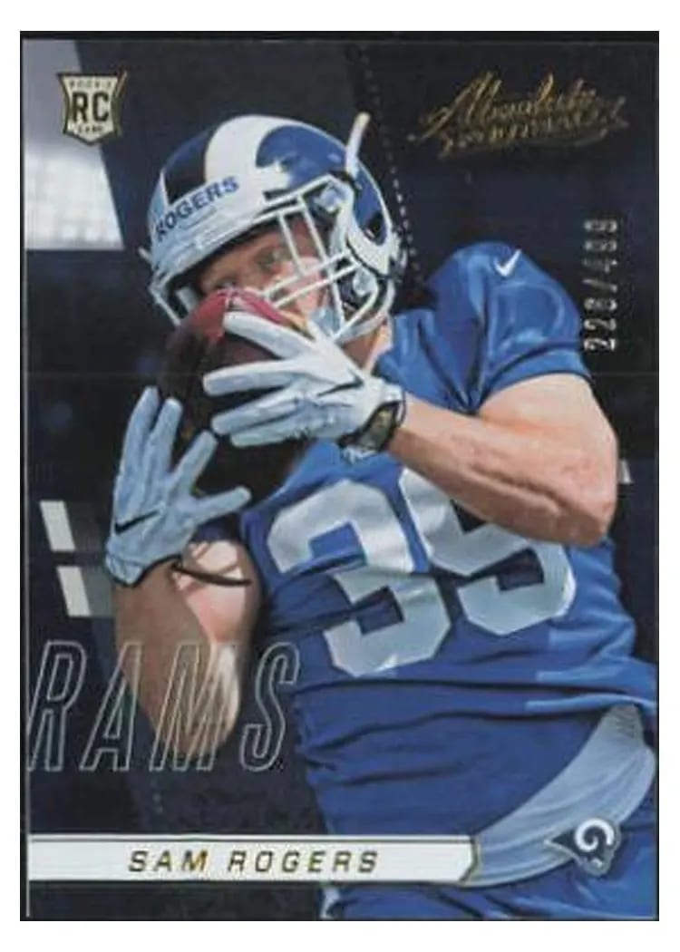 2017 Panini Absolute Sam Rogers #175 card