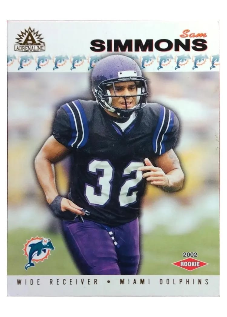 2002 Pacific Adrenaline Sam Simmons #151 card