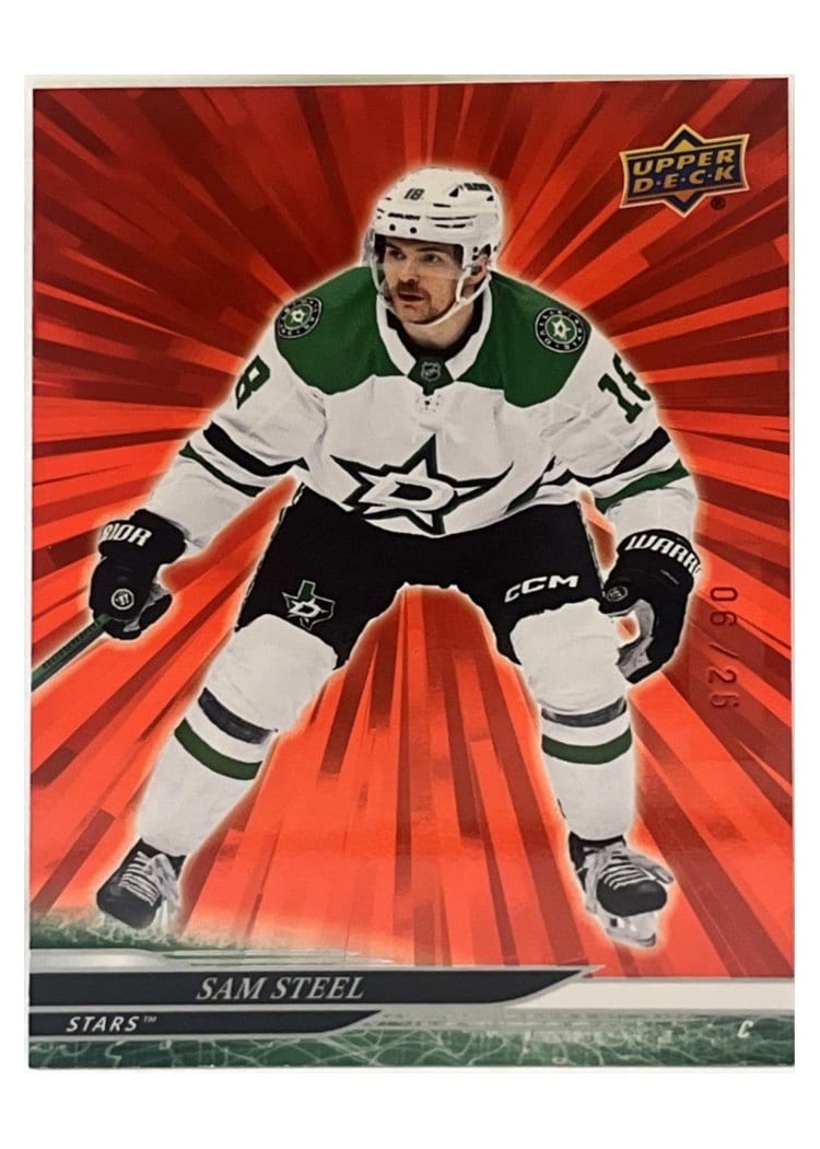 2024-25 Upper Deck Base Set Sam Steel #302 card