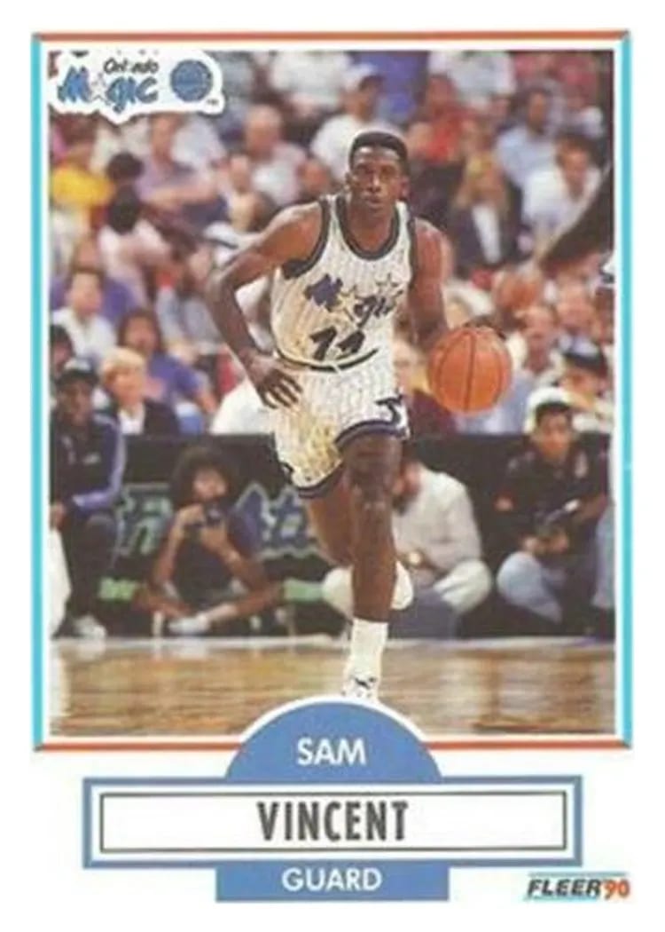 1990 Fleer Sam Vincent #137 card