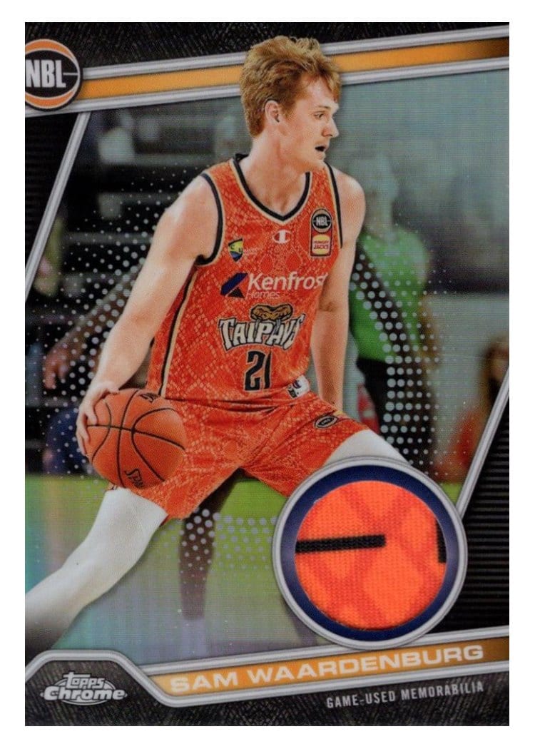2023-24 Topps Chrome NBL NBL Relic Refractor Sam Waardenburg #NRR-7 card