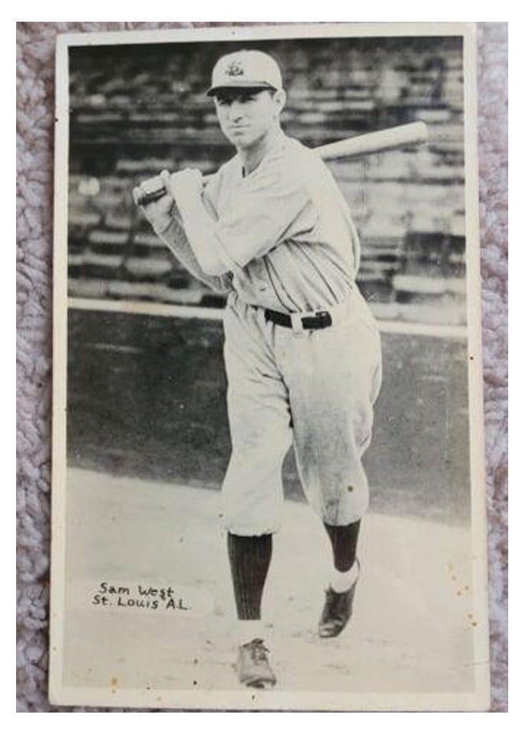 1933 Worch Cigar Sam West card