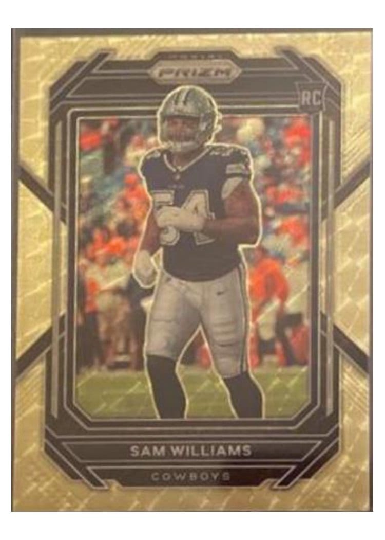 2022 Panini Prizm Base Set Sam Williams #393 card