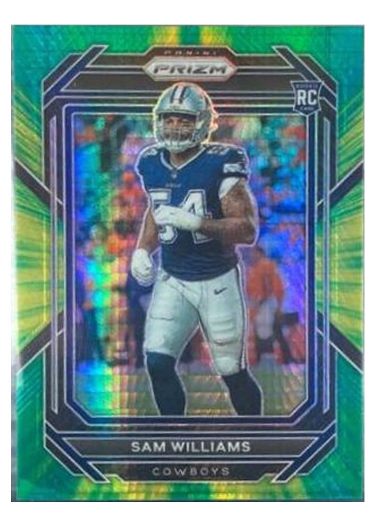 2022 Panini Prizm Base Set Sam Williams Hyper #393 card