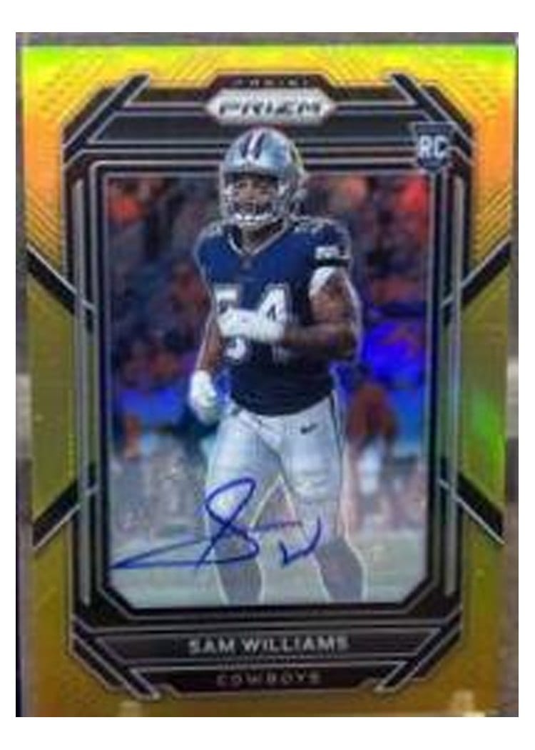 2022 Panini Prizm Base Set Sam Williams #393 card