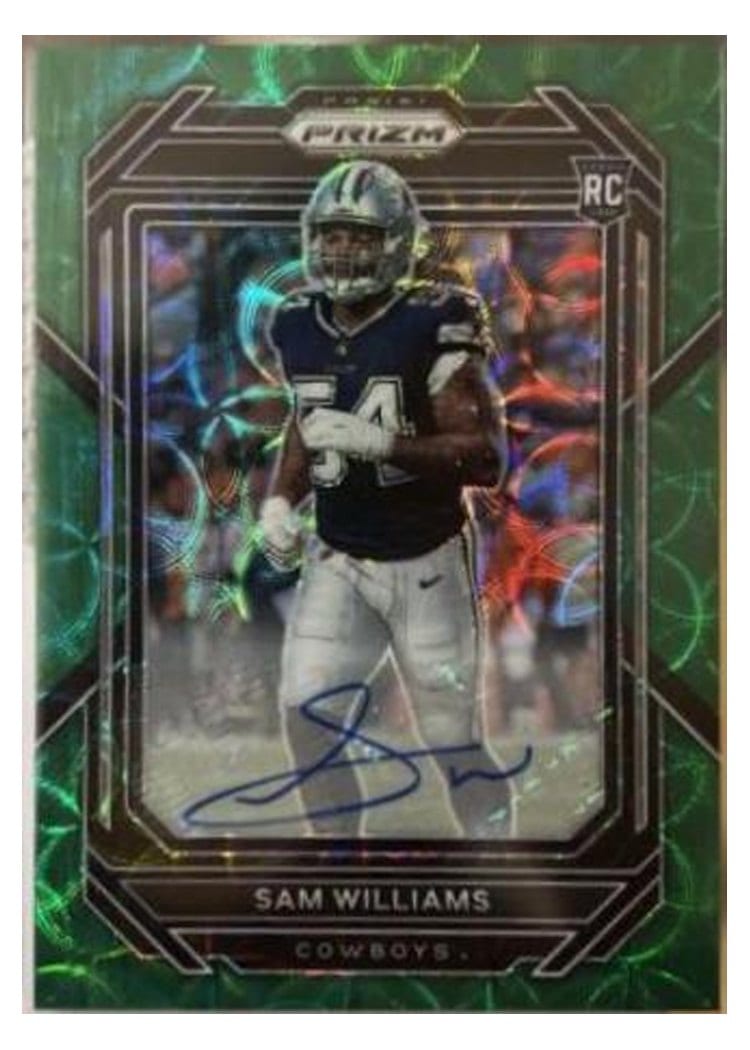 2022 Panini Prizm Base Set Sam Williams #393 card