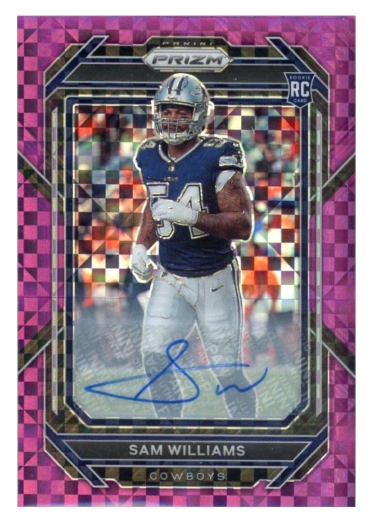 2022 Panini Prizm Base Set Sam Williams #393 card