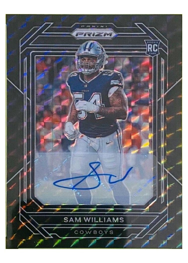 2022 Panini Prizm Base Set Sam Williams #393 card