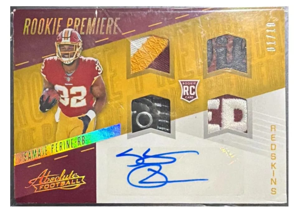 2017 Panini Absolute Samaje Perine #242 card