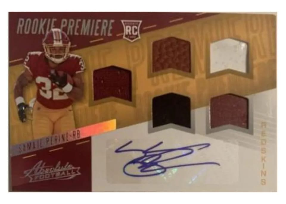2017 Panini Absolute Samaje Perine #272 card
