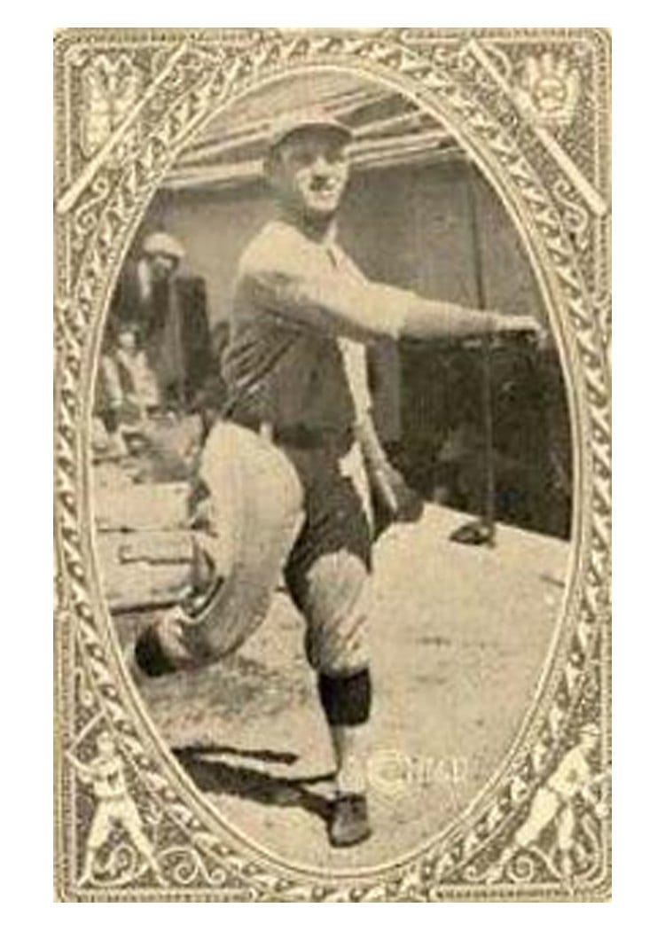 1922 Neilson's Chocolate Type I Sammy Bohne #67 card
