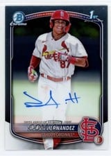 2025 Bowman Chrome Prospect Autographs Sammy Hernandez #CPA-SH