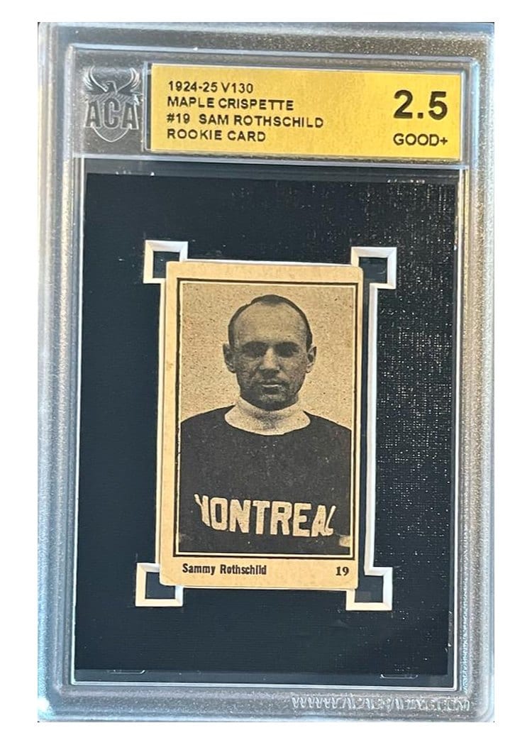 1924 V130 Maple Crispette Sammy Rothschild #19 card
