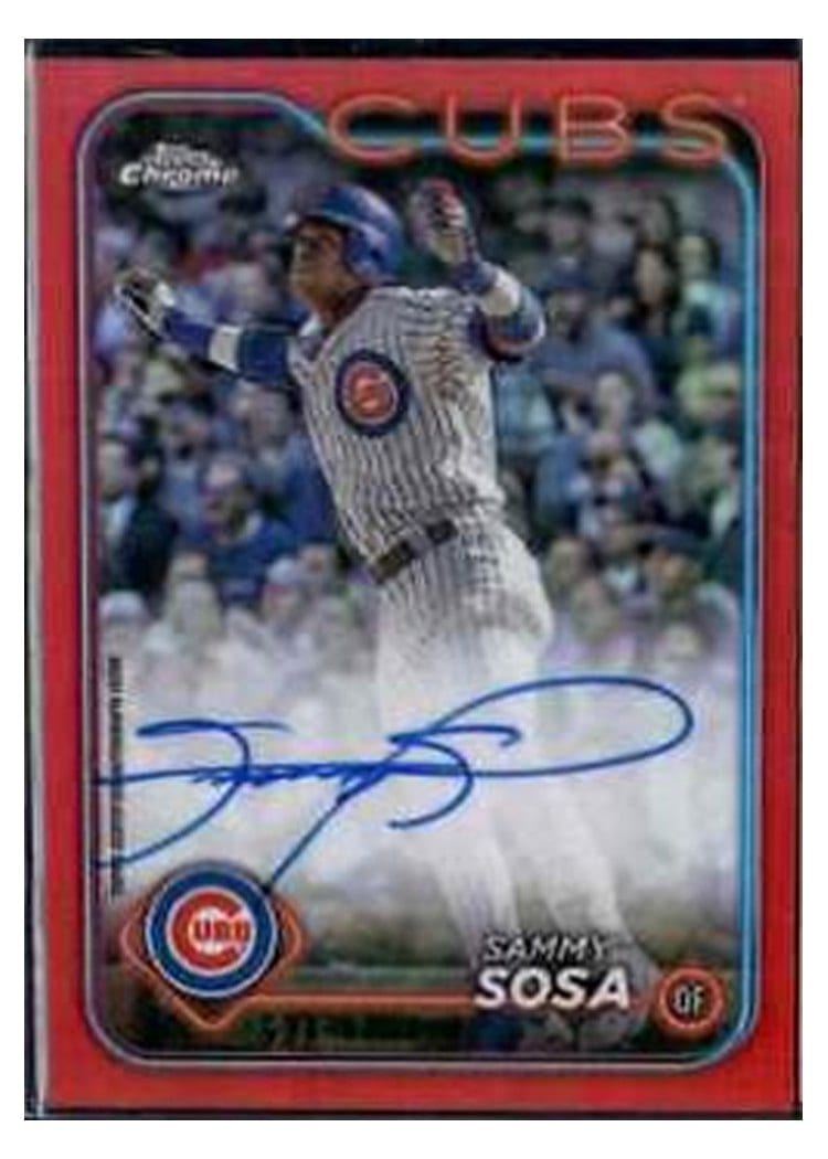 2024 Topps Chrome Chrome Legend Autographs Sammy Sosa #CLA-SS card
