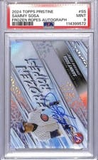 2024 Topps Pristine Frozen Ropes Autograph Sammy Sosa #FRA-SS card