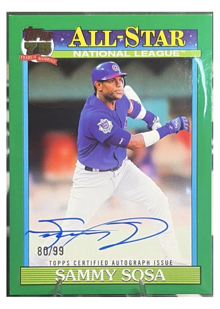 2026 Topps 1991 Topps Autographs Sammy Sosa #91A-SS card