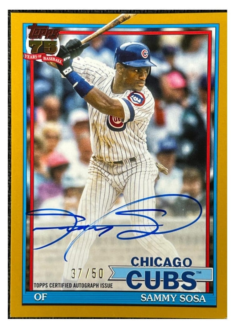 2026 Topps 1991 Topps Autographs Sammy Sosa #91A-SS card