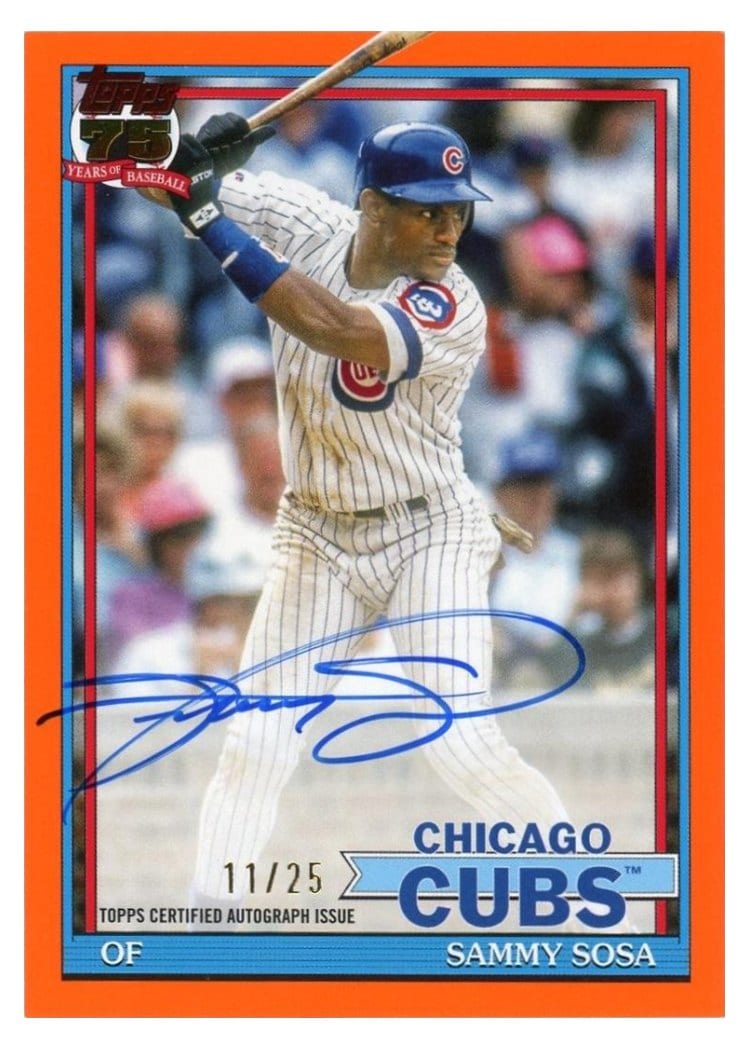 2026 Topps 1991 Topps Autographs Sammy Sosa #91A-SS card