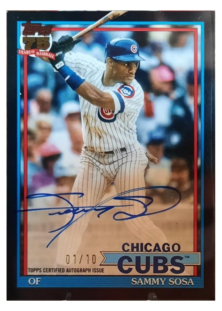 2026 Topps 1991 Topps Autographs Sammy Sosa #91A-SS card