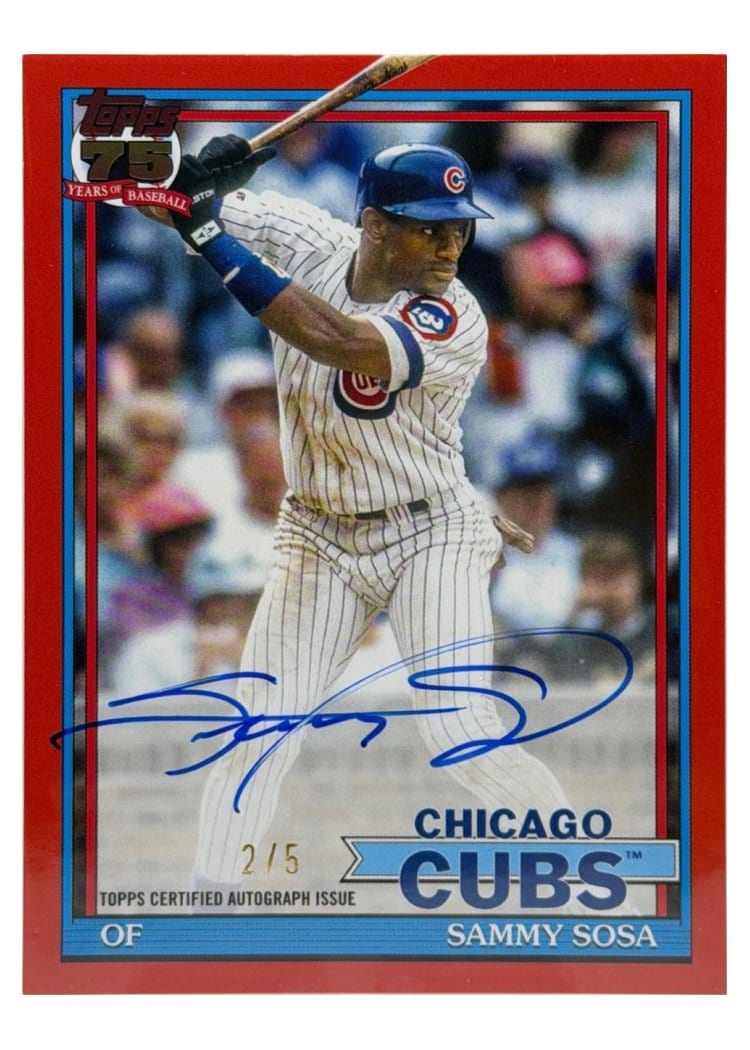 2026 Topps 1991 Topps Autographs Sammy Sosa #91A-SS card