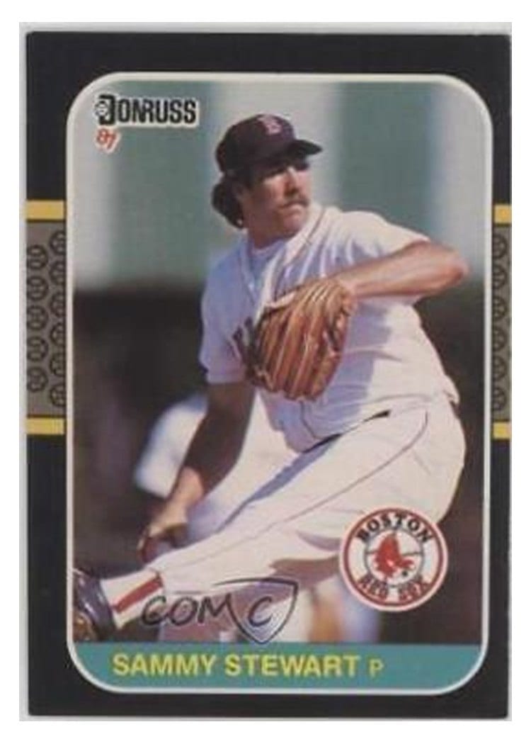 1987 Donruss Sammy Stewart #658 card
