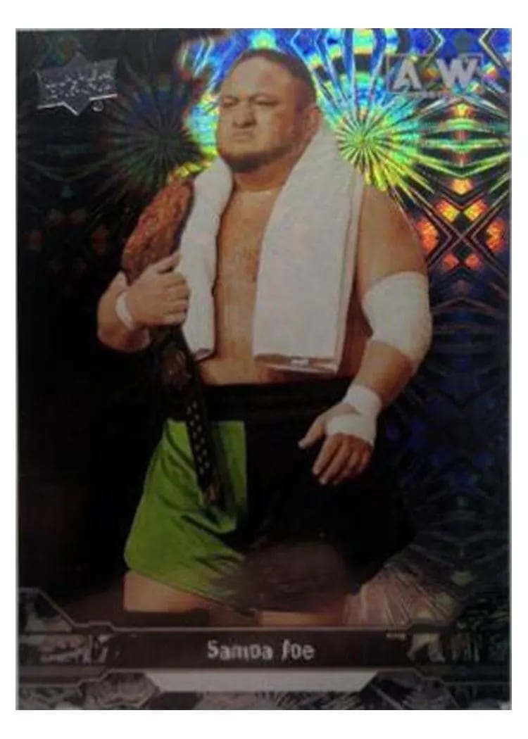 2023 Upper Deck AEW Samoa Joe Pyro #3 card