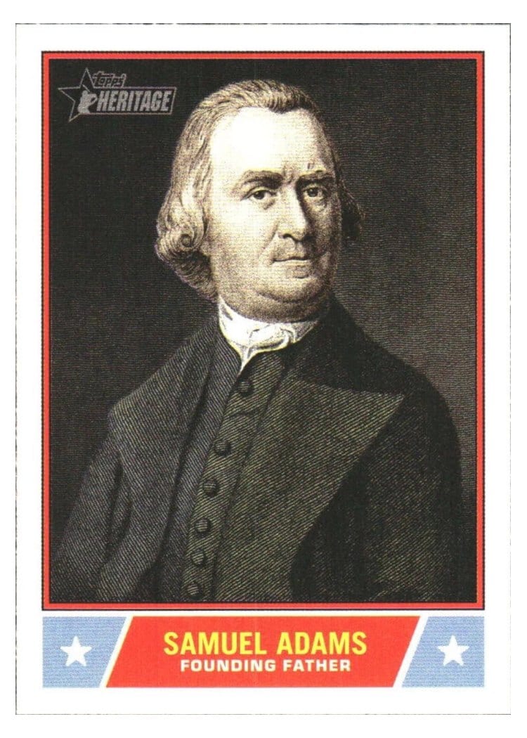 2025 Topps Heritage Notable Americans Samuel Adams #NS-8 card