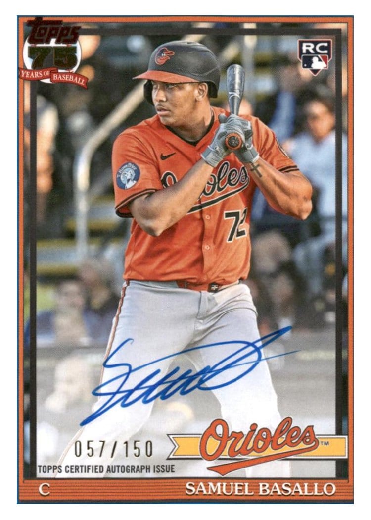 2026 Topps 1991 Topps Autographs Samuel Basallo #91A-SB card