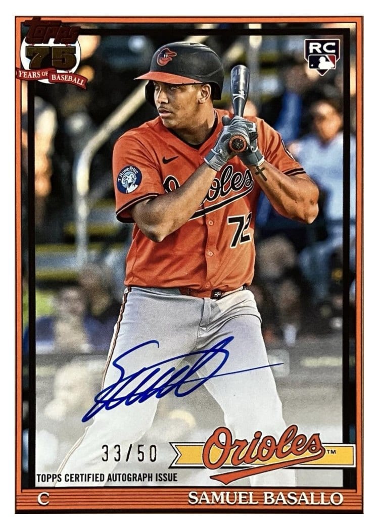 2026 Topps 1991 Topps Autographs Samuel Basallo #91A-SB card
