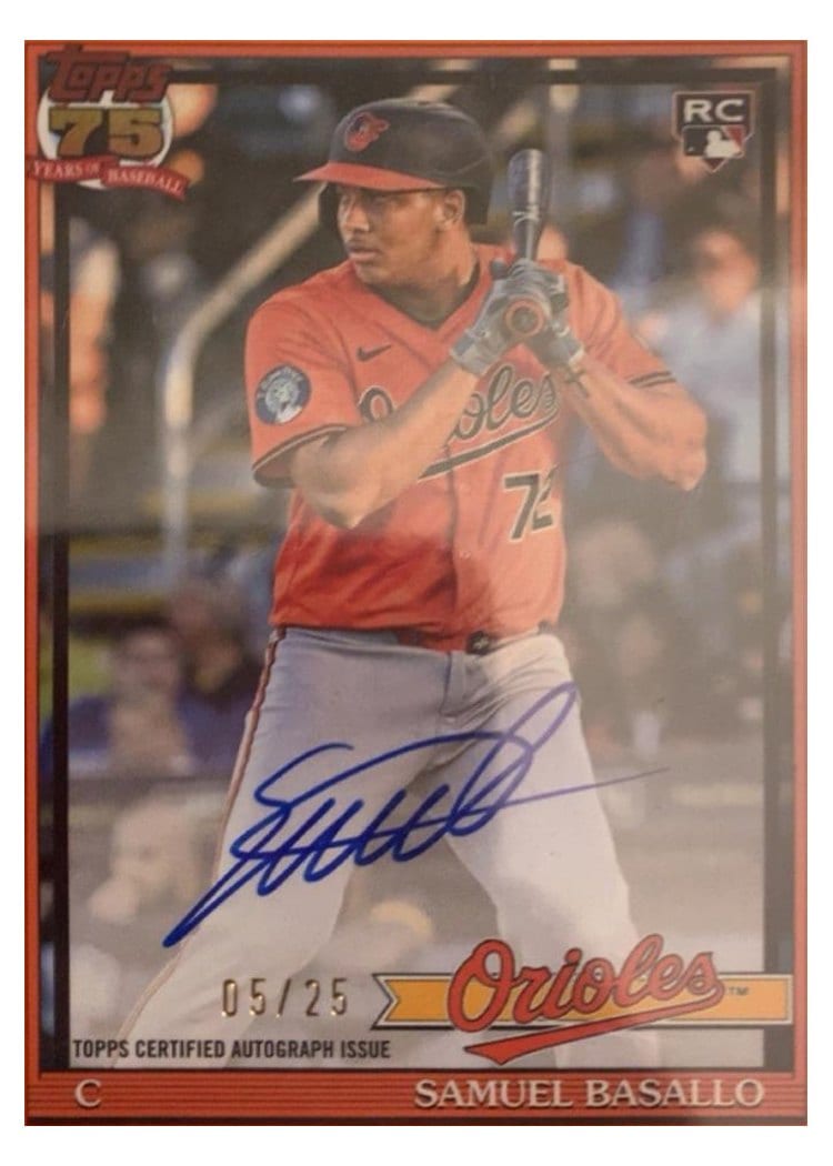 2026 Topps 1991 Topps Autographs Samuel Basallo #91A-SB card
