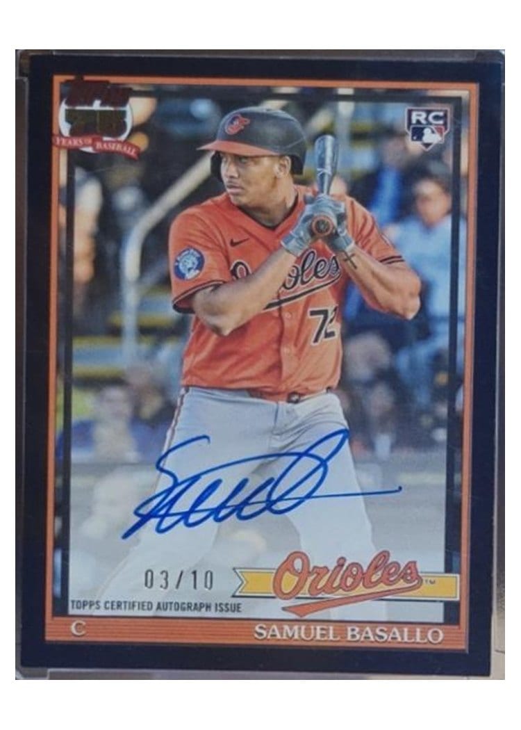 2026 Topps 1991 Topps Autographs Samuel Basallo #91A-SB card