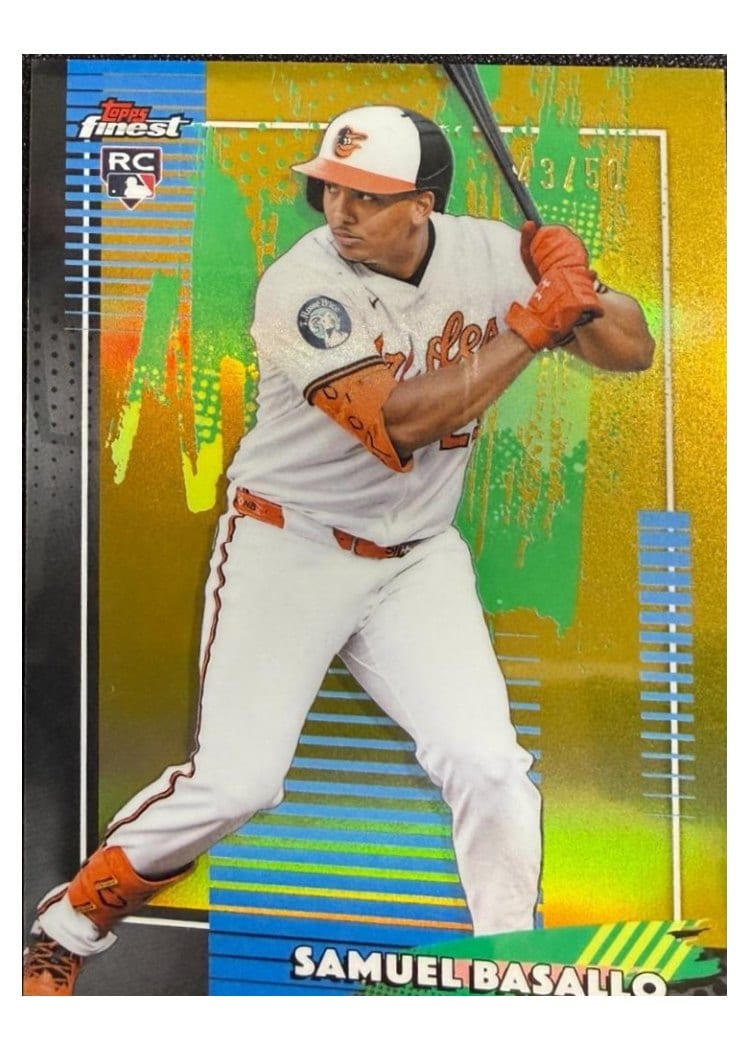 2026 Topps Finest Samuel Basallo #16 card