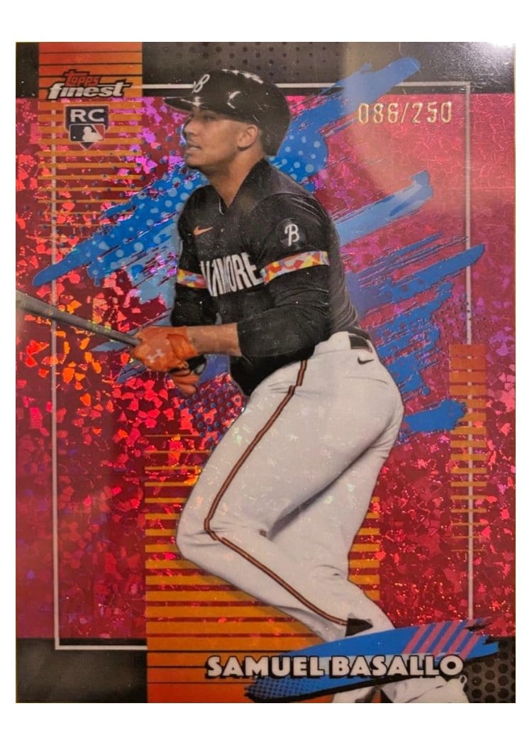 2026 Topps Finest Samuel Basallo #166 card