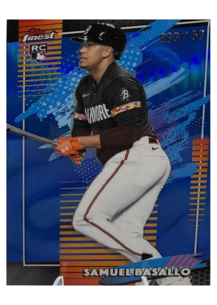 2026 Topps Finest Samuel Basallo #166 card