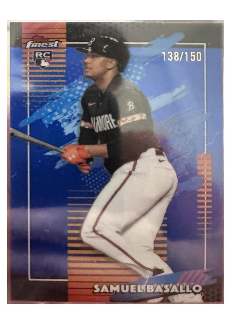 2026 Topps Finest Samuel Basallo #166 card