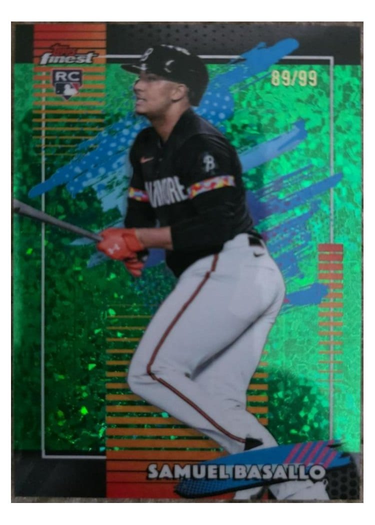 2026 Topps Finest Samuel Basallo #166 card